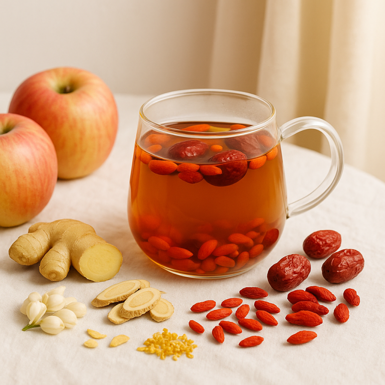 Traditional Chinese medicine tea for period soothing