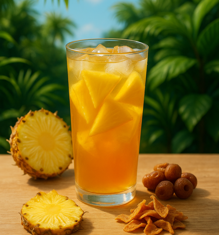 Pineapple tea that enhance nutrient absorption