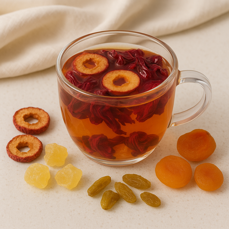 chinese herbal fusion fruit tea support digestion